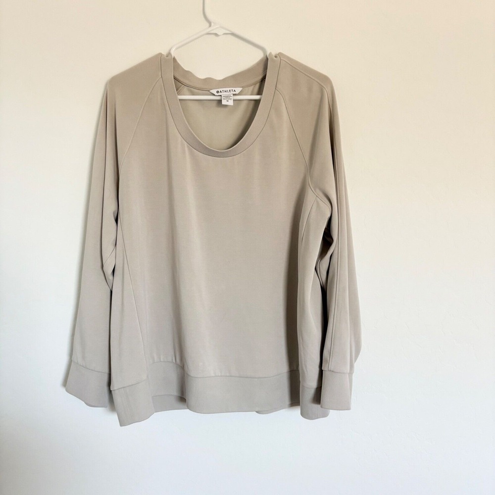 Athleta Seasoft Scoop Neck Sweatshirt Comfy Athleisure Pullover Top 1X
